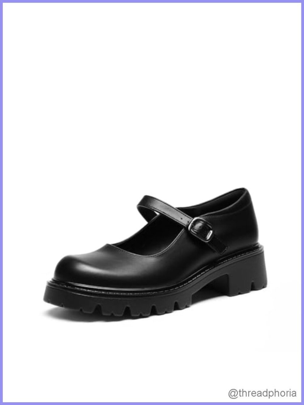 Mary Jane Platform Pumps Chunky Block Heel Faux Leather Closed Toe